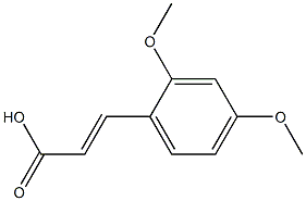 2，4-Dimethoxycinnamic Acid Chemical Structure