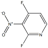 2，4-Difluoro-3-nitropyridine 化学構造