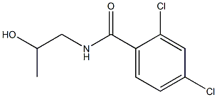 2，4-Dichloro-N-(2-hydroxypropyl)benzamide 化学構造