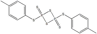 2，4-Bis(p-tolylthio)-1，3-dithia-2，4-diphosphetane 2，4-Disulfide Chemical Structure