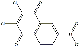 2，3-Dichloro-6-nitro-1，4-naphthoquinone Chemical Structure