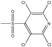 2，3，5，6-Tetrachloro-4-(methylsulfonyl)pyridine Chemical Structure