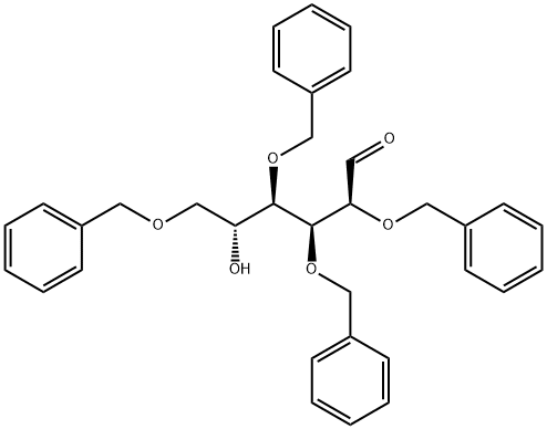 2，3，4，6-Tetra-O-benzyl-D-mannopyranose Chemical Structure