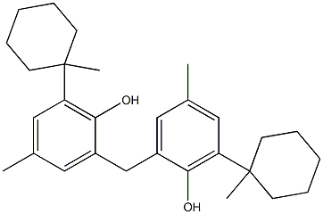 2，2'-Methylenebis[6-(1-methylcyclohexyl)-p-cresol] Chemical Structure