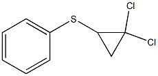 2，2-Dichlorocyclopropyl Phenyl Sulfide Chemical Structure