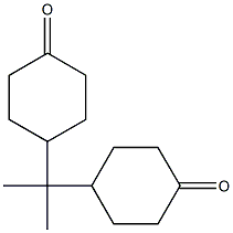 2，2-Bis(4-oxocyclohexyl)propane Chemische Struktur