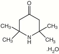 2，2，6，6-Tetramethyl-4-piperidone Hydrate Chemical Structure