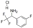 2，2，2-Trifluoro-1-(3-fluorophenyl)ethylamine Hydrochloride Chemical Structure