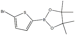 2-(5-Bromothiophen-2-yl)-4，4，5，5-Tetramethyl-1，3，2-Dioxaborolane Chemische Struktur