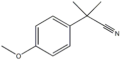 2-(4-Methoxyphenyl)-2-methylpropanenitrile Chemical Structure