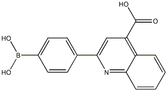 2-(4-Dihydroxyborane)phenyl-4-carboxyquinoline Chemical Structure