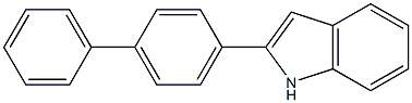 2-(4-Biphenylyl)indole 化学構造