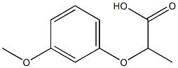 2-(3-Methoxyphenoxy)propionic Acid Chemische Struktur