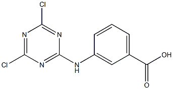 2-(3-Carboxyanilino)-4，6-dichloro-1，3，5-triazine Chemical Structure