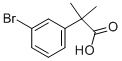 2-(3-Bromophenyl)-2-methylpropanoic Acid Chemical Structure