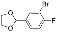 2-(3-Bromo-4-fluorophenyl)-1，3-dioxolane Chemische Struktur