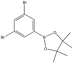 2-(3，5-Dibromophenyl)-4，4，5，5-tetramethyl-1，3，2-dioxaborolane 化学構造