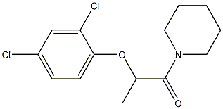 2-(2，4-Dichlorophenoxy)-1-(1-piperidyl)-1-propanone Chemische Struktur