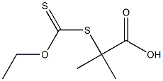 2-((Ethoxythioxomethyl)thio)-2-methylpropanoic acid Chemical Structure