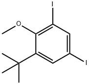 1-tert-butyl-3，5-diiodo-2-methoxybenzene Chemical Structure