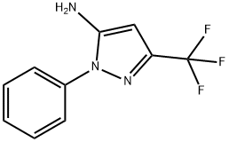 1-Phenyl-3-(trifluoromethyl)-1H-pyrazol-5-amine التركيب الكيميائي