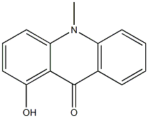 1-Hydroxy-N-methylacridone 化学構造