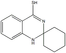 1'H-Spiro[cyclohexane-1，2'-quinazoline]-4'-thiol 化学構造