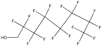 1H，1H-Pentadecafluoro-1-octanol 化学構造