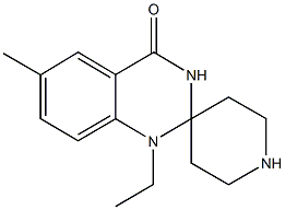 1'-Ethyl-6'-mEthyl-1'H-spiro[piperidine-4，2'-quinazolin]-4'(3'H)-one 化学構造