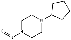 1-Cyclopentyl-4-nitrosopiperazine 化学構造