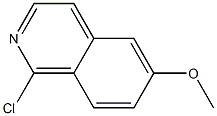 1-Chloro-6-methoxyisoquinoline 化学構造