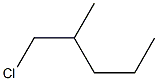 1-Chloro-2-methylpentane 化学構造