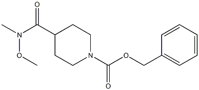 1-Cbz-N-methoxy-N-methyl-4-piperidinecarboxamide Chemical Structure