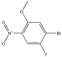 1-Bromo-2-fluoro-5-methoxy-4-nitrobenzene 化学構造