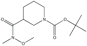 1-Boc-N-methoxy-N-methylpiperidine-3-carboxamide Chemical Structure