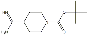 1-Boc-4-piperidinamidine التركيب الكيميائي