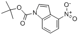 1-Boc-4-nitroindole 化学構造