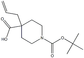 1-Boc-4-allyl-4-piperidinecarboxylic Acid Chemical Structure