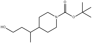 1-Boc-4-(4-hydroxy-2-butyl)piperidine Chemische Struktur