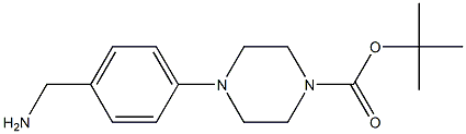 1-Boc-4-(4-Aminomethylphenyl)piperazine التركيب الكيميائي