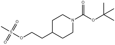 1-BOC-4-(2-METHANESULFONYLOXY-ETHYL)-PIPERIDINE Chemische Struktur