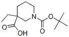 1-Boc-3-ethylpiperidine-3-carboxylic Acid Chemical Structure