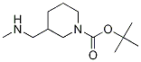 1-Boc-3-[(methylamino)methyl]piperidine 化学構造