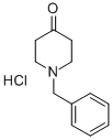 1-Benzylpiperidin-4-One Hydrochloride 化学構造