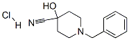 1-Benzyl-4-cyano-4-hydroxypiperidine Hydrochloride Chemical Structure