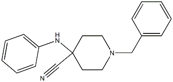 1-Benzyl-4-Cyano-4-(Phenylamino)Piperidine Chemical Structure