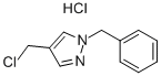 1-Benzyl-4-(chloromethyl)pyrazole Hydrochloride Chemische Struktur