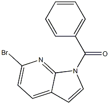 1-Benzoyl-6-bromo-7-azaindole التركيب الكيميائي