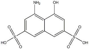 1-Amino-8-hydroxynaphthalene-3，6-disulphonic acid Chemische Struktur