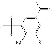 1-[4-Amino-3-chloro-5-(trifluoromethyl)phenyl]ethanone 化学構造